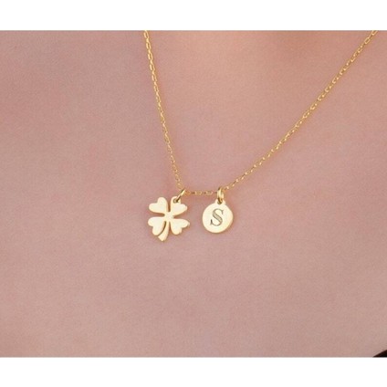 Has Altın Kaplama Yonca Harf 925K Kolye fırsatları