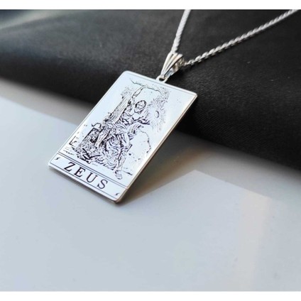 925 Ayar Gümüş '' Zeus '' Kolye fırsatları