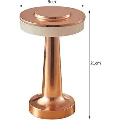 Geldi Taşınabilir Şarjlı Masa Lambası Dimmerli Dekoratif Abajur Cata Oslo Dokunmatik Sunum Lambası 3 Işık fiyatları