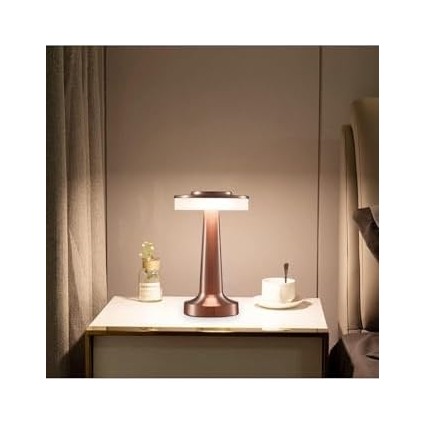 Geldi Taşınabilir Şarjlı Masa Lambası Dimmerli Dekoratif Abajur Cata Oslo Dokunmatik Sunum Lambası 3 Işık modelleri