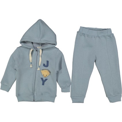 Kız 2/5 Yaş Çiçek Yakalı Üç Iplik Takım