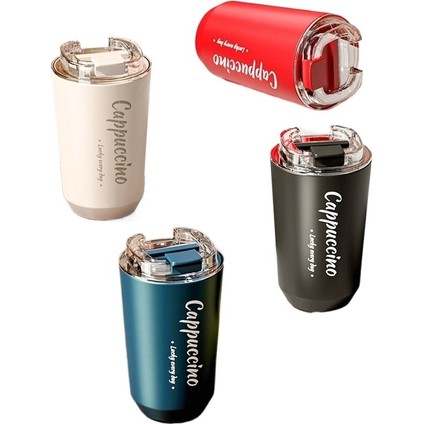 304 Dayanıklı Paslanmaz Çelik Vakumlu Matara Yüksek Değerli Taşınabilir Araba Açık Kahve Kupası Ev Basit Su Bardağı (Yurt Dışından) fiyatları