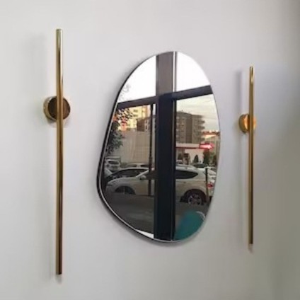 Modern Dekoratif Gold Kaplama Tekli Çubuk Aplik 80 cm Günışığı _ ELEKTRİKLİ fiyatları