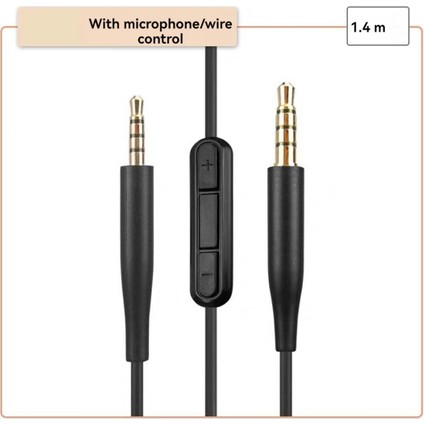 Qcse, QC45, QC35 Iı, QC35, QC25, ANC700, NC700 Için Mikrofonlu Kulaklık Ses Kablosu 3,5 mm Ila 2,5 mm (Yurt Dışından)