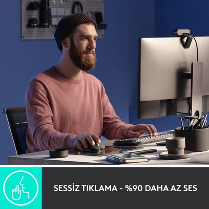 MX Master 3S Performans 8000 DPI Optik Sensörlü Sessiz Kablosuz Mouse - Siyah modelleri