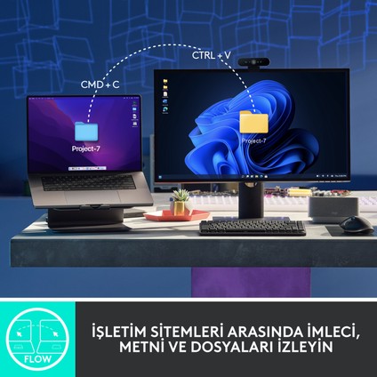 MX Master 3S Performans 8000 DPI Optik Sensörlü Sessiz Kablosuz Mouse - Siyah