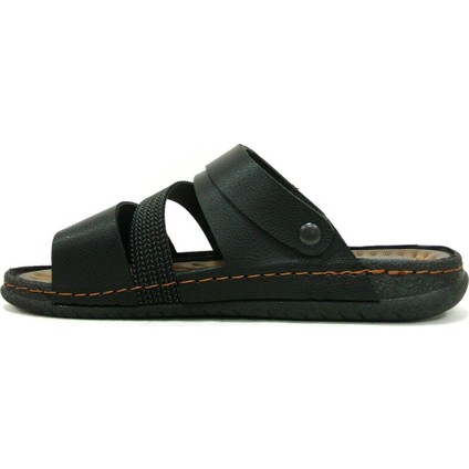 Anatomik Erkek Sandalet Terlik 11651 Siyah modelleri