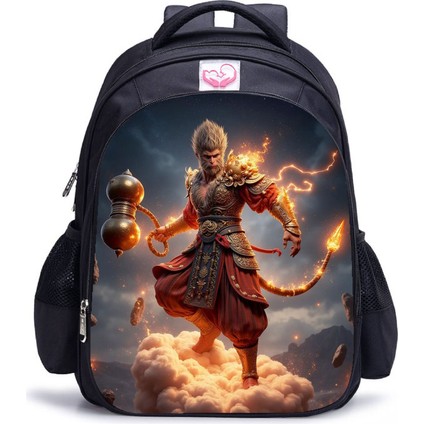 Siyah Mythical Goku Öğrenci Yetişkin Omuz Çantası (Yurt Dışından)