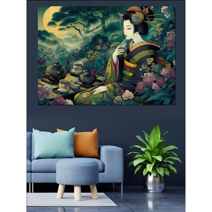 Geyşa Dekoratif Kanvas - Mdf Ahşap Tablo modelleri