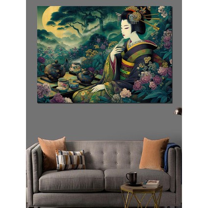 Geyşa Dekoratif Kanvas - Mdf Ahşap Tablo fırsatları