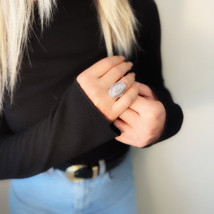 Eskrim Desing Fantasy Safir Gümüş Yüzük modelleri