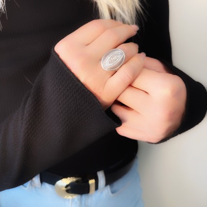 Eskrim Desing Fantasy Safir Gümüş Yüzük fırsatları