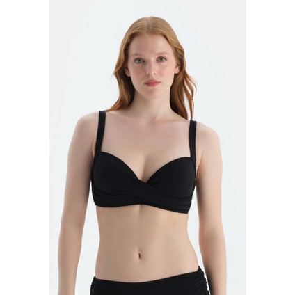 Siyah Kaplı Bikini Üstü