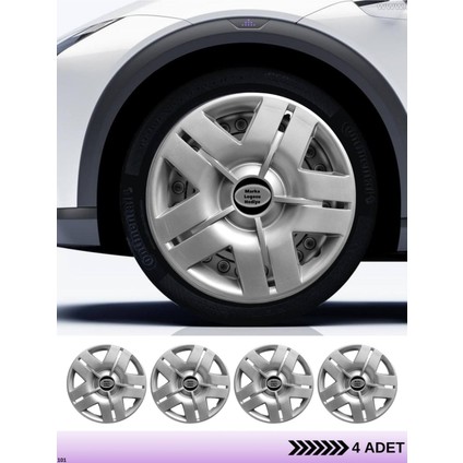 Hyundai Accent 14 Inç Jant Kapağı Amblemli Gri [4 Adet Kapak] 103 CVL-ADT1447