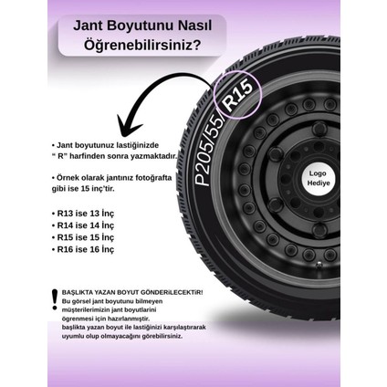 Hyundai Accent 14 Inç Jant Kapağı Amblemli Gri [4 Adet Kapak] 103 CVL-ADT1447