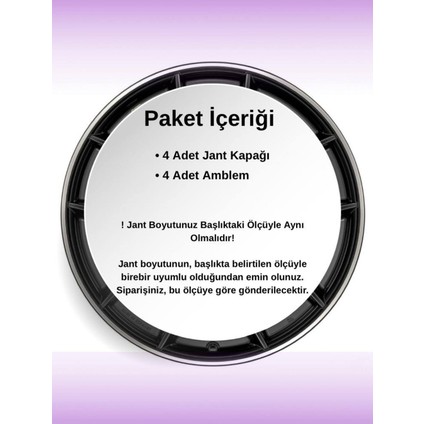 Hyundai Accent 14 Inç Jant Kapağı Amblemli Gri [4 Adet Kapak] 103 CVL-ADT1447