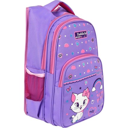 Waddell Lisanslı Little Kitty Baskılı Ilkokul Sırt Çantası & Beslenme Çantası