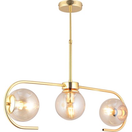 Diaspor 3lü Gold Modern Sarkıt Genç Odası Yatak Odası Retro Salon Avize