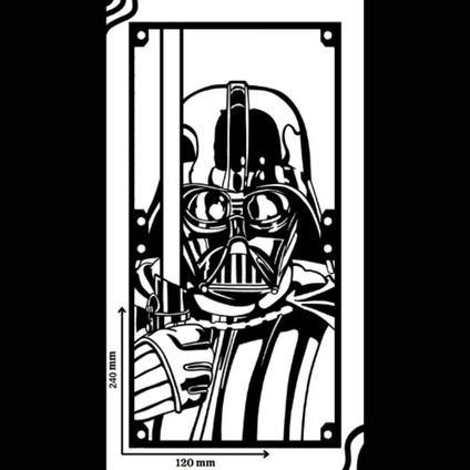 Darth Vader 120X240 mm Siyah Çerçeveli Pc Aksesuarı, Masaüstü Bilgisayar Fan Kapağı modelleri