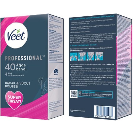 Sir Ağda Bandı Bacak & Vücut Bölgesi Hassas Ciltler 40'lı