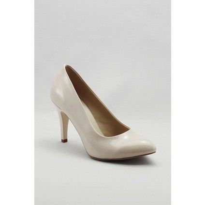 Kadın Moda Şık Ten Klasik Topuklu Ayakkabı Topuklu Düğün Nişan Gece Abiye Ayakkabısı fırsatları