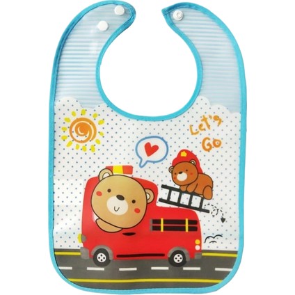 Toddler Drool Havlu Önlüğü Karikatür Besleme Cebi Taşınabilir Yıkanmaz Eva Önlükler (Yurt Dışından)