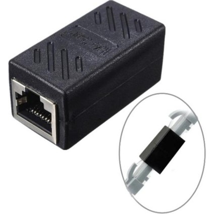2 Adet Yeni Mini Siyah RJ45 Ağ Çift Geçişli Ağ Adaptörü Lan Taşınabilir Kablo Malzemeleri Genişletici Konnektör Bağlantısı Ethern N1Z5 (Yurt Dışından) modelleri