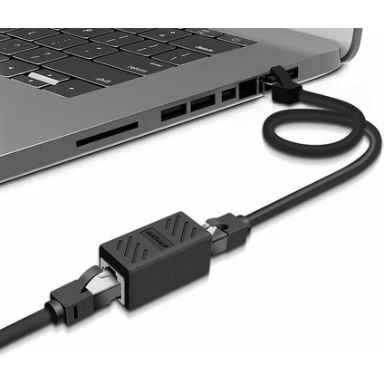 2 Adet Yeni Mini Siyah RJ45 Ağ Çift Geçişli Ağ Adaptörü Lan Taşınabilir Kablo Malzemeleri Genişletici Konnektör Bağlantısı Ethern N1Z5 (Yurt Dışından) fırsatları