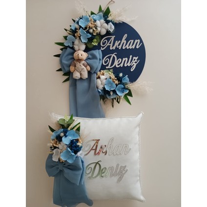 -Nicolasyastıklı Çocuk Odası Kapı Süsü fiyatları