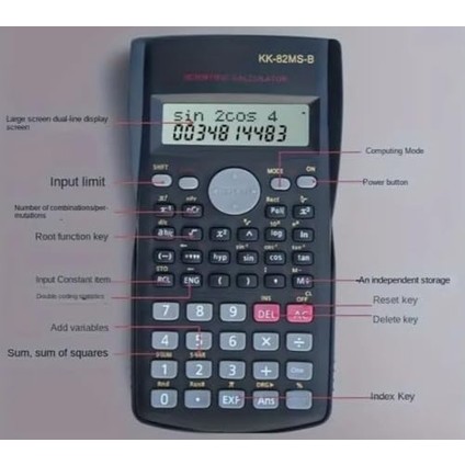 Bilimsel Hesap Makinesi Fonksiyonel ve Kapaklı Mühendislik ve Matematik Kullanımları Için modelleri