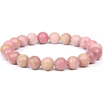 21CM Tarzı 2 Kalsedon Kadın Şık Kişilik Bileziği Doğal Pembe Rhodonite Rhodochrosite Taş Boncuklu Bileklik Bayanlar Için Hediye Takı (Yurt Dışından) fiyatları
