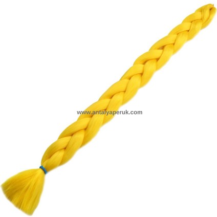 Afrika Örgüsü ve Rasta Için Sentetik Saç 100 GR Limon Sarısı #YELLOW2