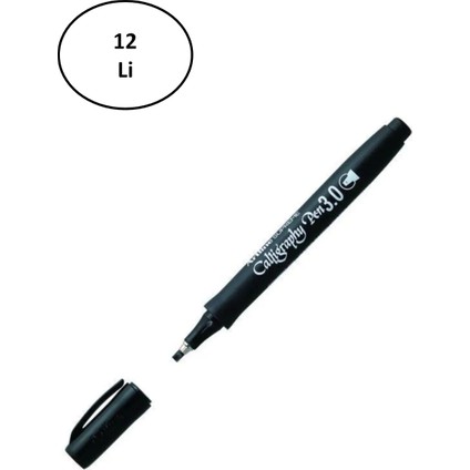 Artline Supreme Calligraphy Pen 3.0 Black 12'li