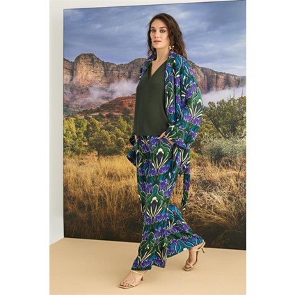 36136 Monamise Kadın Çiçek Desenli 3'lü Pijama Takımı fırsatları