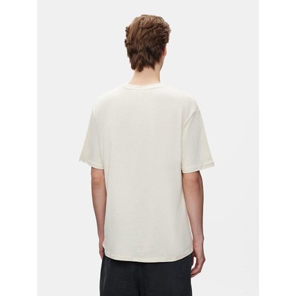 LTB Erkek Basıc Sırtı Baskılı Rahat Kesim Loose Bej T-shırt fırsatları