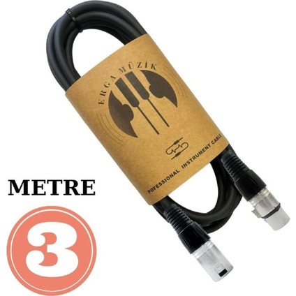 Mikrofon Kablosu 3m Stüdyo Condenser Mikrofon Kablosu Xlr Erkek / Xlr Dişi Konnector Kablosu