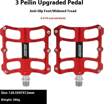 Bisiklet Pedallarıaluminyum Alaşımlı Ultra Hafif Kaymaz Üniversal Dağ Bisikleti Pedalları Bisiklet Aksesuarları (Yurt Dışından)