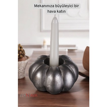 Luxury Şamdan Mumluk Dekoratif Mumluk Tealight Mumluk Gümüş Eskitme Renk Model 34 1 Adet