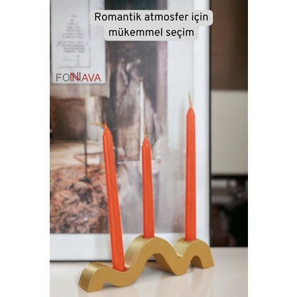 Luxury Şamdan Mumluk Dekoratif Mumluk Tealight Mumluk Altın Renk Model 13 1 Adet
