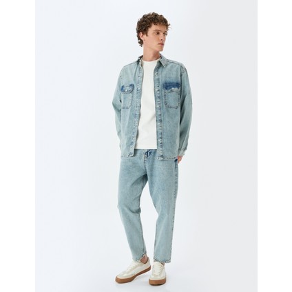 Yeni Sezon Loose Fit Kot Pantolon - Steve Jean