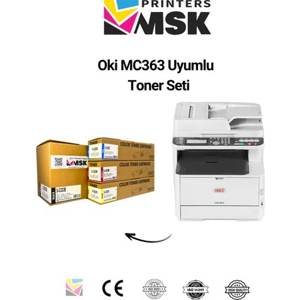 Oki MC363 Uyumlu Toner Seti modelleri