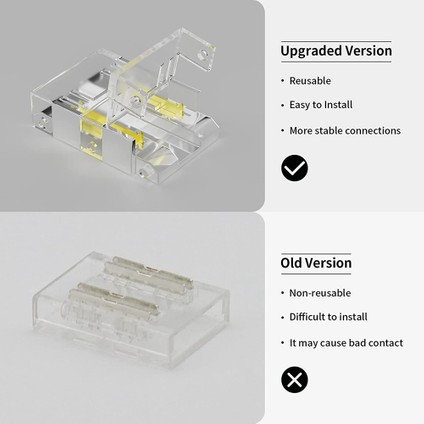 Cct Ayarlanabilir Cob LED Şerit Işık Için 10MM Konnektörler 3 Pin Lehimsiz Terminal Uzatma Bağlantı Kiti (Yurt Dışından)