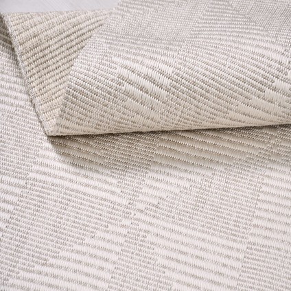 Evora EP09 Bej Sisal Yıkanabilir Silinebilir Tozmaz Salon Antre Mutfak Halı Yolluk Kilim