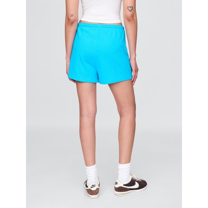 Kadın Mavi Heavyweight Fransız Havlu Kumaş Classic Sweat Şort fırsatları