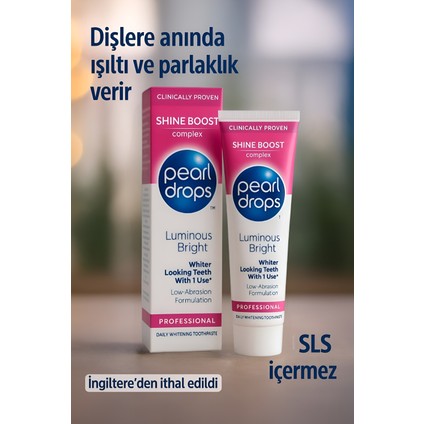 Luminous Bright -Dişlerin anında daha ışıltılı parlak olmasını sağlayan beyazlatıcı diş macunu 75 ml