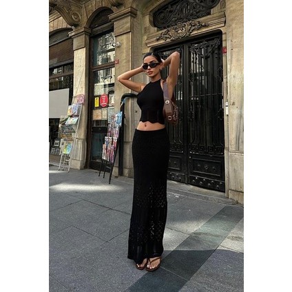 Adela Kroşe Etek Takım 9504-01