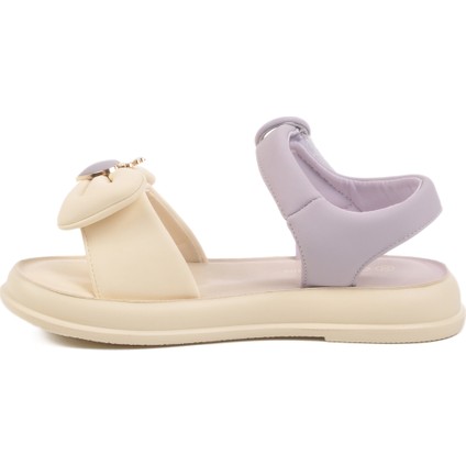 Lila Hafif Esnek Taşlı Kız Çocuk Sandalet 25Y600-5 F fiyatları