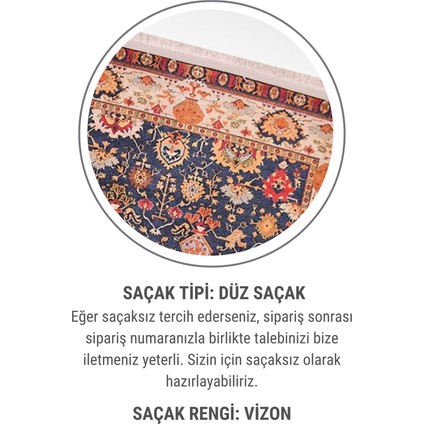Sultan Dijital Baskılı Şönil Halı | Klasik Şıklık, Modern Konfor | Kaymaz, Yıkanabilir, Toz Tutmaz