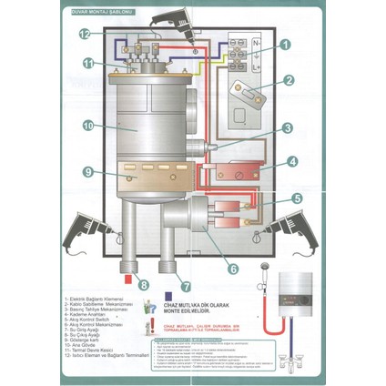 Şampiyon Plus Elektrikli Banyo Şofbeni 8000W