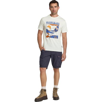 NP0A4IE62061-S-VALDOR Ss Beyaz Relaxed Erkek T-Shirt